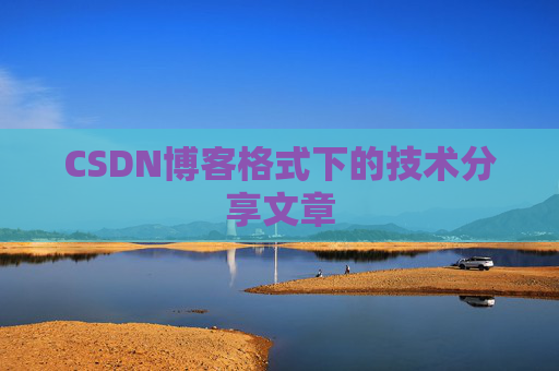 CSDN博客格式下的技术分享文章